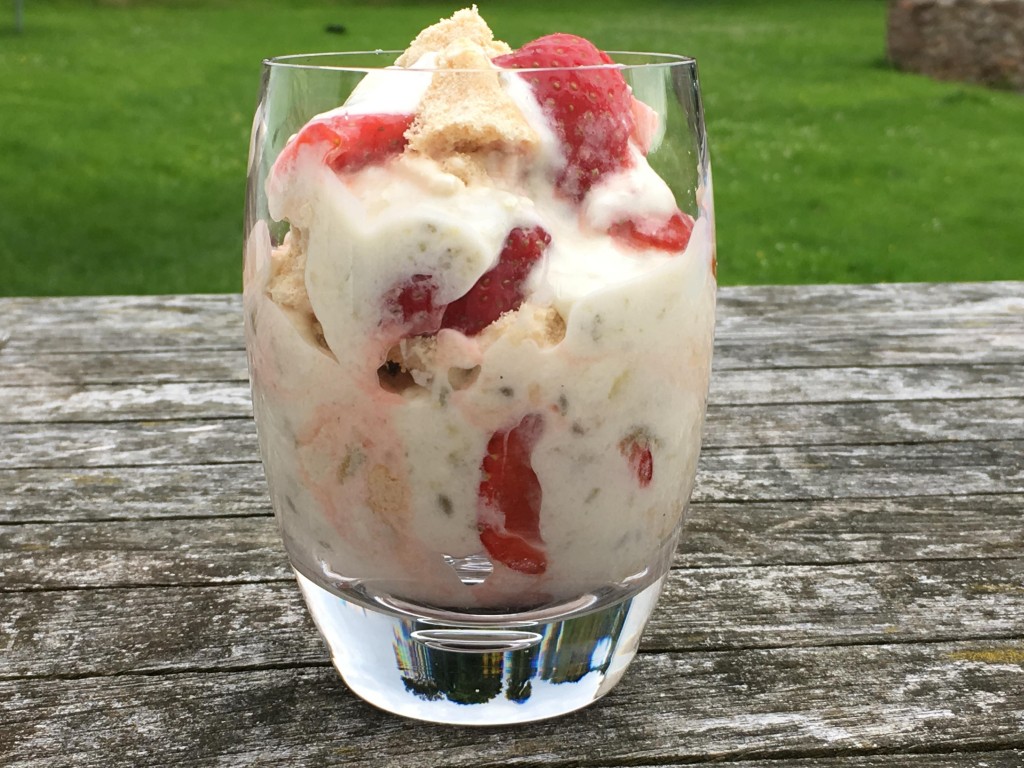Gooseberry and strawberry fool 2